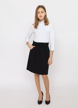 CWJG 70400-41/ Юбка для девочки/ Т.синий/