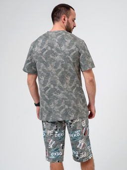 100% ХЛОПОК Комплект мужской "Техно" (бриджи)