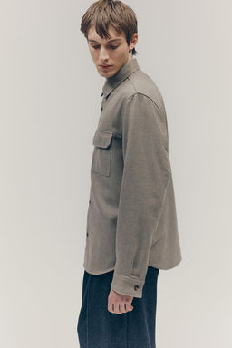 Sobrecamisa de fieltro Regular Fit - H&m фото 4