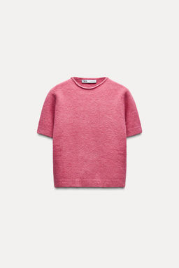 SOFT KNIT SHORT SLEEVE SWEATER - Zara фото 7