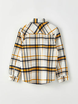 Ekose Uzun Kollu Gabardin Erkek ?ocuk G?mlek - Waikiki фото 2