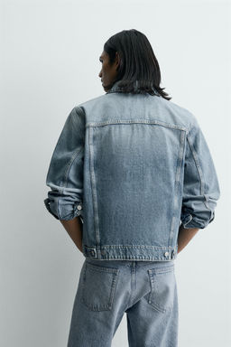 CAZADORA DENIM B?SICA / Azul medio - Zara фото 3