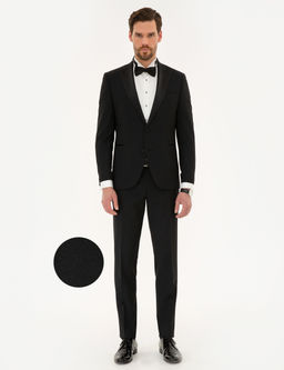 Siyah Yelekli Ekstra Slim Fit Damatl_k
