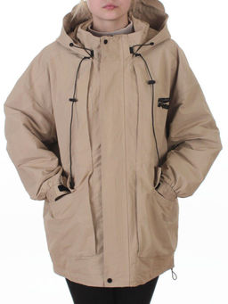 3096 BEIGE Куртка демисезонная женская (100 гр. холлофайбер) - Fashion фото 3