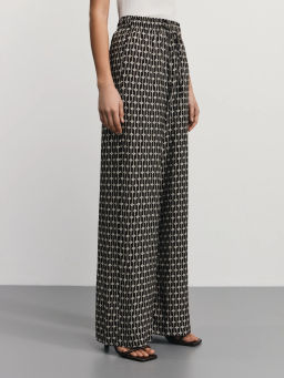 Брюки прямого кроя с принтом / Zarina  фото 3