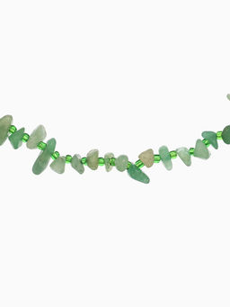 Ожерелье из камня, 45 см, зелёное