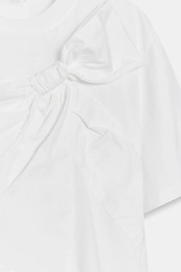 T-SHIRT WITH FRONT BOW - Zara фото 10