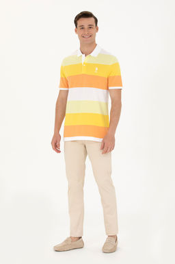 U. S. Polo Assn Мужская оранжевая футболка с воротником-поло - U.s. polo assn фото 18