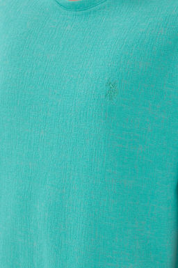 Erkek Comfort Fit Bisiklet Yaka Mint Jakarl_ _nterlok Ti__rt Sepette S_rpriz _ndirim - U.s. polo assn фото 7