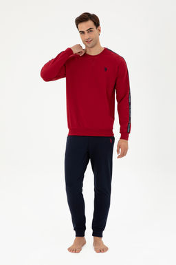 Мужской бордово-красный пижамный комплект Неожиданная скидка в корзине - U.s. polo assn фото 2