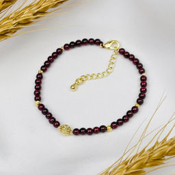 Браслет из Граната со вставкой 18 см +