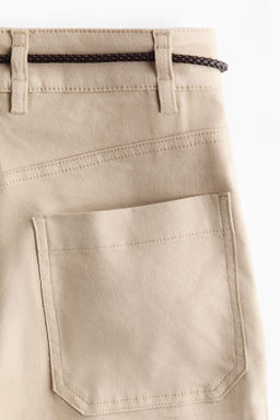 Pantal?n bootcut en mezcla de lino - H&m фото 6