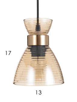 Светильник подвесной TR3404, 3хE27, 60 Вт, 55×13.5×100 см, чёрно-золотистый