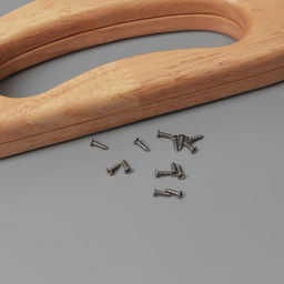 Ручка-фермуар для сумки, деревянная, на магнитах, с креплением, 27×12×2.5 см, бежевая