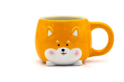 Кружка керамическая Corgi, orange, 450 мл