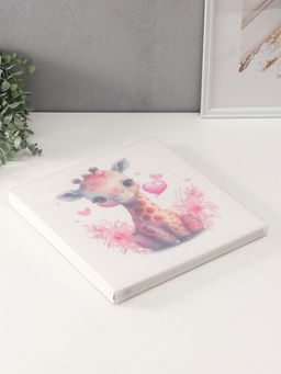 Фотоальбом магнитный на 20 листов Малыш-жираф с сердечками, кожзам, в коробке, 2.6?32?33.5 см