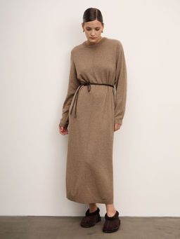 Платье из кашемира 13210 капучино