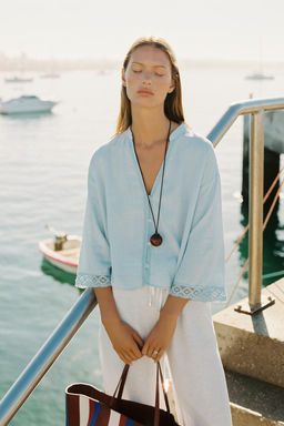 LACE SHORT SHIRT - Zara фото 3