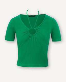 Приталенная блузка с завязками - Incity фото 6