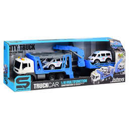 Машина "Автовоз с прицепом" в коробке