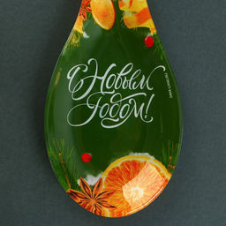 Подарочный набор новогодний С Новым годом!, подставка под ложку, лопатка - Дорого внимание фото 17