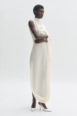 Vestido capa de sat?n - H&m фото 6