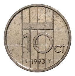 Монета 10 центов 1993 года Нидерланды