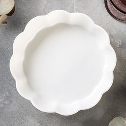 Блюдо для запекания Magistro «Флора», d=18 см, фарфор, белое