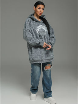 Яхонт худи женское (серый варенка) - Lovetex фото 10