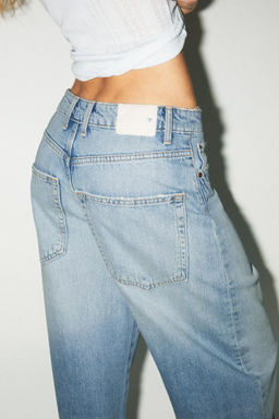 TRF MID-WAIST BAGGY JEANS - Zara фото 8