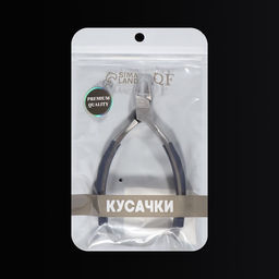 Кусачки педикюрные «Премиум», скрытая пружина, прорезиненные ручки, 12.3 см, длина лезвия-13 мм, серые, серебристые