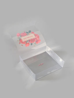 Подарочная коробка с тишью и гирляндой Расцветай, 20 х 18 х 5 см