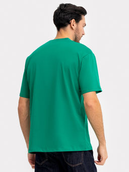 Футболка мужская новогодняя в зеленом цвете с печатью - Mark formelle фото 4