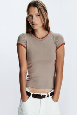 DOUBLE T-SHIRT - Zara фото 27