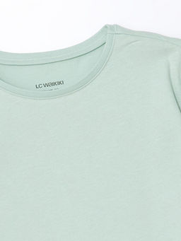 Bisiklet Yaka K?z ?ocuk Ti??rt - Waikiki фото 3