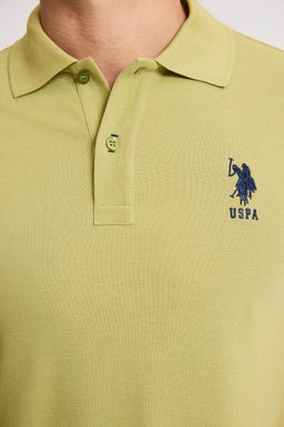 Erkek Lila Slim Fit Polo Yaka Basic Ti__rt