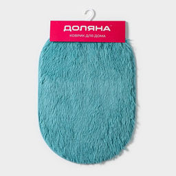 Коврик Доляна Пушистик, 40?60 см, голубой  фото 7