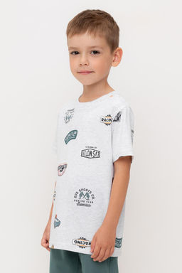 Crockid _ КР 302594/св.серый меланж,ралли к546 фуфайка (футболка) для мал  фото 2