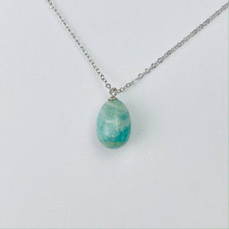 Кулон на цепочке из Амазонита