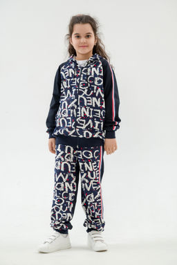 Костюм подростковый из футера 2-хн джемпер и брюки SportLand буквы - Амадэль фото 2
