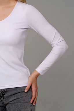 Арт. 12802/4 Лонгслив облегающий 44-50 (4 шт) Цвет:белый - Калинка фото 14