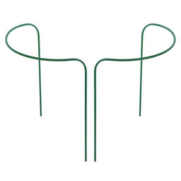 Кустодержатель, d=50 см, h=60 см, ножка d=1 см, металл, набор 2 шт., зелёный