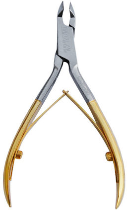 Di Valore 102-001HG#2 Кусачки для ногтей и кутикулы, дл.10см, дл.лезвий 6мм ЗОЛОТЫЕ