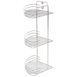 _Полка угловая 3-х ярусн. Vento 19*19*41 см, хром арт. 310847