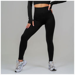 Легинсы женские спортивные ONLYTOP, размер 46 (L), чёрные