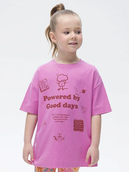 PELICAN, футболка для девочек, Розовый