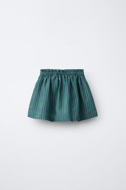 FALDA BERMUDA RAYAS CON MODAL / Azul pato - Zara фото 2