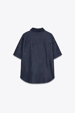 ZW COLLECTION DENIM SHIRT - Zara фото 6