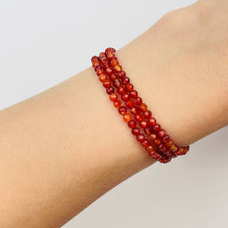 Бусины для украшений из Сердолика (130 бусин)