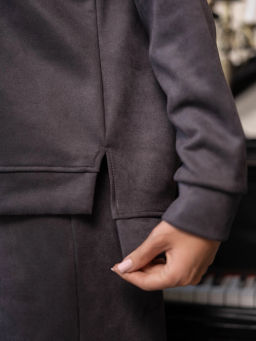 Костюм женский под замшу мод.2082 - Барболета фото 48